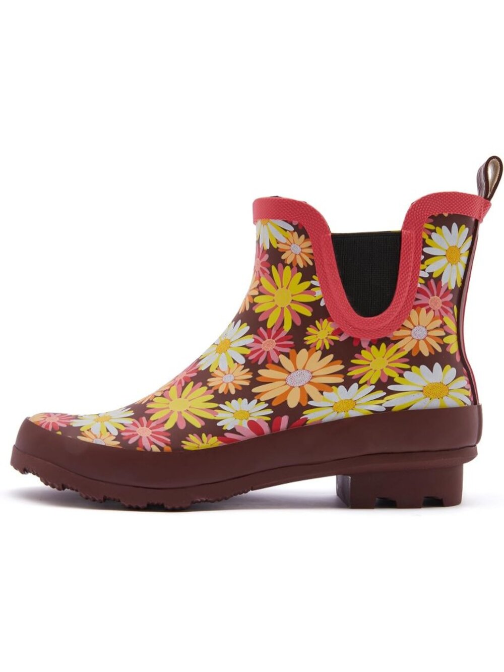 Women's Daisy Light Ankle Garden Anti-Slipping Floral Printed Stylish Rain Boots